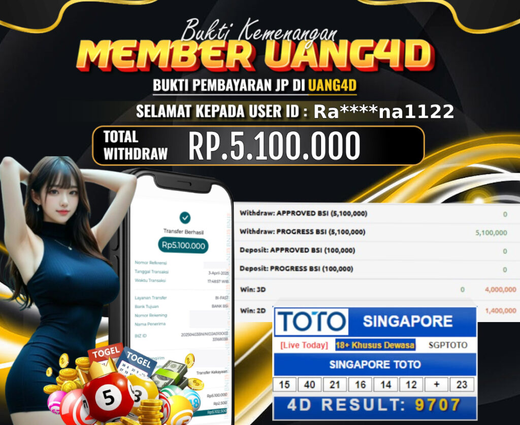 JACKPOT TOGEL MAIN SINGAPORE 